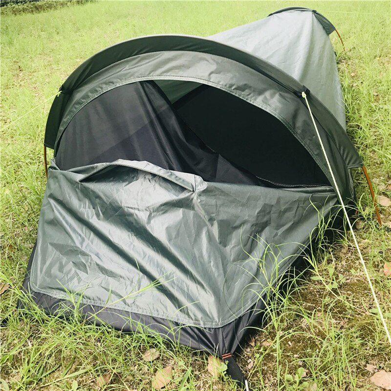 Cheap Goat Tents Outdoor Ultralight One man Tent For Tourism Cycling Camping Tents Backpacking Waterproof Sleeping Bag Car Travel Equipment   